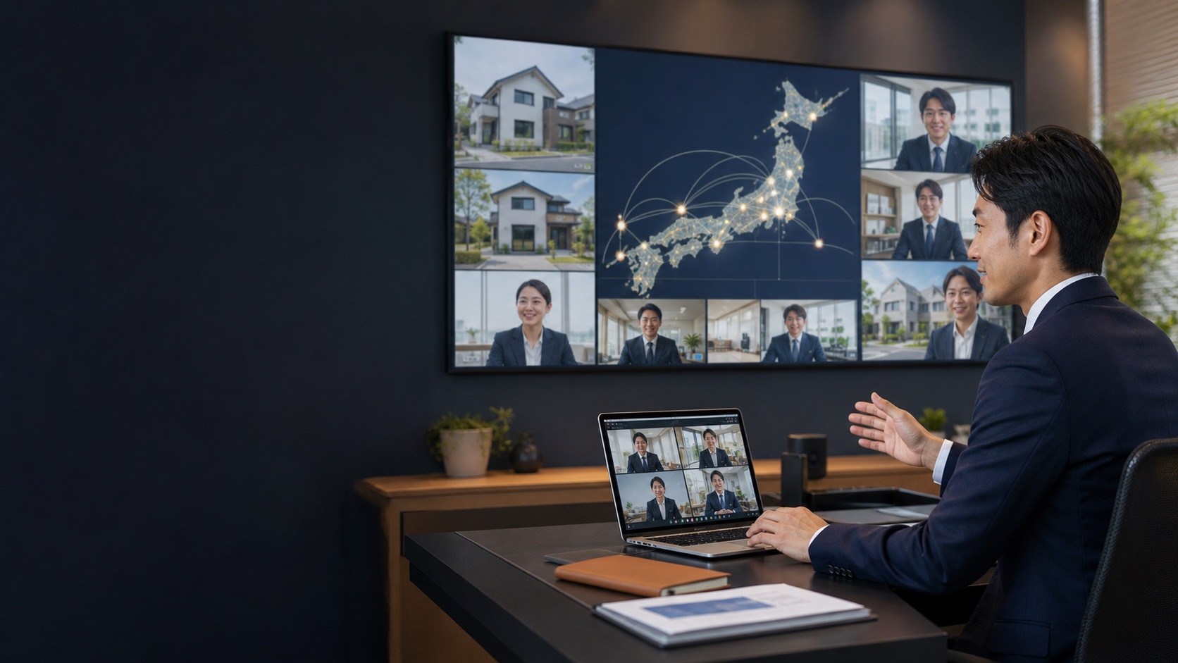 全国の不動産会社と連携する住居支援担当者